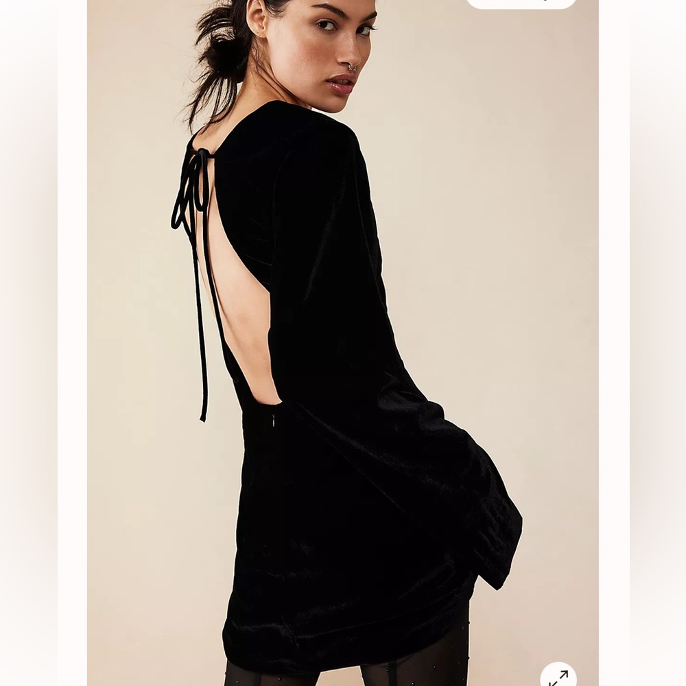 Free People Black Mini Dress